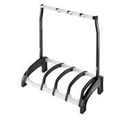 K&M 17534 Supporto per chitarra quadrupla Guardian 3+1 con elementi trasparenti - utile per vernici nitro