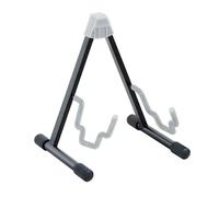 K&M 17570 Supporto per chitarra elettrica/acustica Duet Schwarz - Allrounder, larghezza da 19,5 a 25,5 cm, utile per vernici nitro