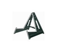 K&M 17591 Supporto per chitarra acustica Wave 10 nero - stand per chitarra acustica - in plastica - altezza 29 cm, regolabile