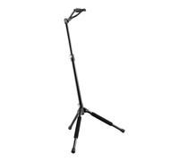 K&M 17680 Supporto per chitarra Memphis 10 nero - altezza 55 - 112 cm - in acciaio, con chiusura di sicurezza, regolabile
