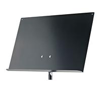 K&M 18805 Supporto per partizioni nero, in acciaio - supporto universale - ripiano rimovibile