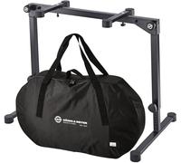 K&M 18820 Omega Pro - Tavolo da tastiera pieghevole con custodia per il trasporto, colore: Nero