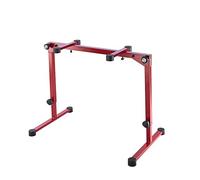 K&M 18820 Ripiano per tastiera Omega Pro - rosso, in acciaio, con 4 fascette - piatto - estensibile - tracolla di trasporto inclusa