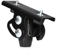 K&M 19400 Adattatore per asta microfonica e supporti, progettato per mixer Yahama MG, STAGEPAS BT, altoparlanti di monitoraggio MSP3A, in acciaio nero, inclinazione 45°, carico max 5kg