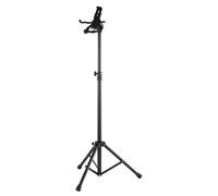 K&M 19778 Supporto da pavimento per tablet professionale “biosourced”, girevole, inclinabile, altezza massima 1550 mm, carico massimo 1 kg, nero