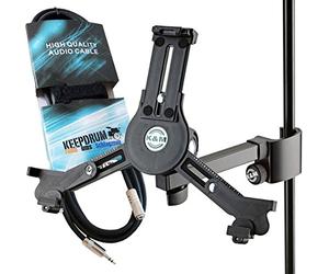 K & M 19791 Tablet PC treppiede supporto + keepdum 3 m garanzia mini jack 3,5 mm