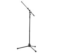 K&M 21090 base per microfono nero, in acciaio, braccio girevole, estensione fino a 74,5 cm - 90-160 cm di altezza - raccordo filettato 3/8