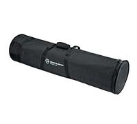 K&M 21316 Sacca Select per 2 treppiedi di microphone con alloggiamento e manovella - in nylon, cucito a mano, nero con logo K&M verde
