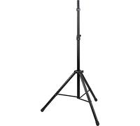 K&M 21439 Supporto per altoparlante Easy Lock nero, acciaio - ø 3,5-3,7 cm, treppiede e ammortizzatore - leggero e resistente, fino a 50 kg