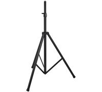 K&M Supporto per altoparlante 21472 XL - Alluminio nero, fino a 50 kg, ammortizzatore e treppiede