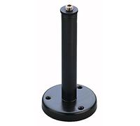 K&M 221 a Flangia da tavolo nera - acciaio con attacco filettato 3/8" - altezza 15 cm, diametro 73 mm
