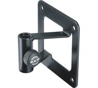K&M 23856 Supporto da parete per bracci microfonici nero in acciaio con supporto a bullone e vite di bloccaggio - robusto e stabile
