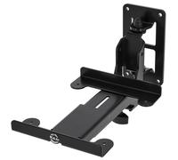 K&M 24166 Supporto da parete per amplificatori M con braccio regolabile, rotazione di 108° - in acciaio, nero - 15-22 cm - supporta fino a 15 kg