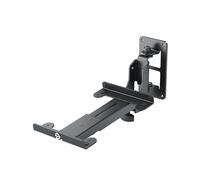 K&M 24166 Supporto da parete per amplificatori M con braccio regolabile, rotazione di 108° - in acciaio, nero - 15-22 cm - supporta fino a 15 kg