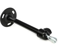 K&M 24350 Supporto da parete universale, in acciaio, nero - distanza dal muro 20 cm - raccordo 3/8" e 5/8", inclinazione di 360° - per microfono