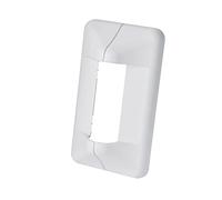 K&M 24463 Copertura per supporto a parete per altoparlanti in Plastica bianca - copertura estetica - montaggio senza attrezzi con magnete