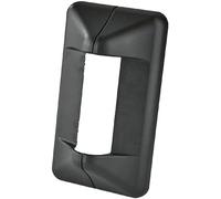 K & M Copertura supporto parete 24463 altoparlanti – plastica nera, montaggio con magnete