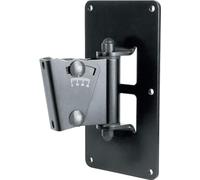 K&M 24481 Supporto da parete per Box, in acciaio, nero - girevole - inclinazione fino a 30° con pratica gradazione