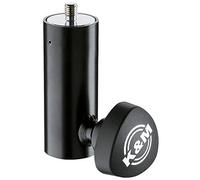 K&M 24521 Flangia di riduzione - in acciaio, nero - Adattatore per sistema di altoparlanti - con perno filettato M10 x 12 mm