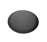 K&M 26700 base nera rotonda, in acciaio - base stabile per barra di distanziamento e combinazione di tubi- 45 cm di diametro