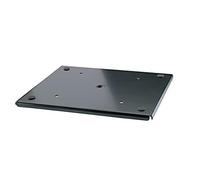 K&M 26749 Placca per monitor M - nero, in acciaio - supporto universale - con cuscinetti di gomma