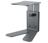 K&M 26772 Supporto da tavolo per monitor grigio basalto, in acciaio - supporto regolabile in altezza dal design innovativo