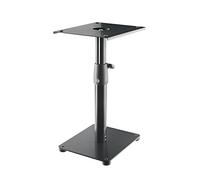K&M 26775 Supporto da tavolo per monitor nero, in acciaio - supporto regolabile in altezza dal design innovativo - grande ripiano