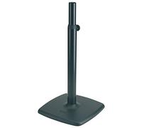 K&M 26795 placca per monitor, nera, in acciaio - supporto regolabile in altezza - sostiene pesi elevati