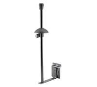 K&M - 44250 - Supporto per graffette per pannello scanalato - nero