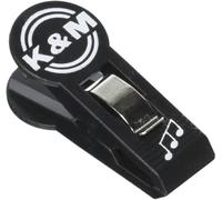 K&M, Clip Per Spartiti Musicali, Confezione Da 4, Nero