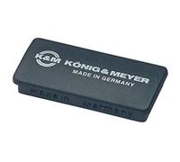 K&M - König & Meyer »115/6 MAGNET« Magnete per leggio - Copertura protettiva in feltro - Colore: Nero con stampa K&M