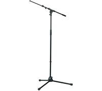 K&M König & Meyer 21090.500.55 - Supporto per microfono a treppiede, telescopico regolabile in 2 pezzi, di qualità professionale, resistente con base pieghevole, colore: nero