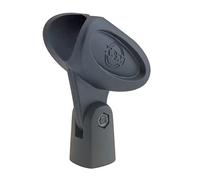 K&M König & Meyer 85055 - Morsetto per microfono elastico, 28-34 mm, filettatura 5/8", colore: nero 85055-BLACK