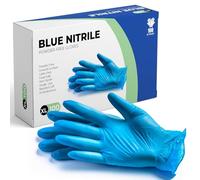 K-MART Guanti monouso in nitrile blu Gloveman - Guanti in nitrile resistenti e ideali per uso da cucina, pulizia e uso alimentare - Guanti monouso senza lattice (confezione da 100) (X-Grande)