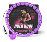 K-MART Hula Hoop ponderato, Infinity Smart Hula Hoops con 16 Contatori, Massaggio automatico a 360 gradi, Infinity Hoop per adulti, Attrezzature per il fitness per la perdita di peso
