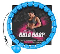 K-MART Hula Hoop ponderato, Infinity Smart Hula Hoops con 16 Contatori, Massaggio automatico a 360 gradi, Infinity Hoop per adulti, Attrezzature per il fitness per la perdita di peso