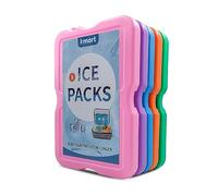 K-MART Mattonelle Ghiaccio - Confezione da 5 | mattonelle refrigeranti a Congelamento Rapido | Ideali per Frigo da Viaggio, Pranzo al Sacco,Conservazione Alimenti,Spiaggia e Attività all’Aria Aperta