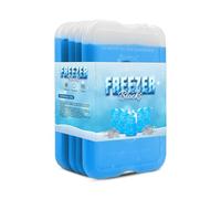 K-MART Set di 5 Mattonelle Ghiaccio Riutilizzabili - Sottili & di lunga durata Tavolette di Ghiaccio per Borsa Frigo, Ideale Viaggi, Campeggio, Spiaggia, Pesca e Conservazione Alimenti