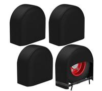 K-Musculo Coperture per pneumatici per camper, confezione da 4, impermeabili, per ruote di camper, rimorchi, camion, SUV, adatti per pneumatici di diametro da 61 a 66 cm (nero)