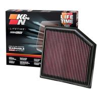 K&N Filtro aria 33-2452 per Lexus/Toyota/Volvo, lavabile riutilizzabile