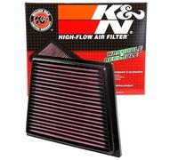 K&N 33-2955 Filtri Aria Sostitutivi Auto, Lavabile e Riutilizzabile | Compatibile con: FORD B-MAX, B-MAX Van, ECOSPORT, FIESTA Stufenheck, FIESTA VI, FIESTA VI Van, K III, K III Stufenheck