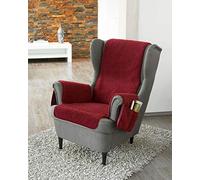 K. & N. - Copripoltrona in lana vergine con protezione per i braccioli, strato di base: 100% poliestere, parte centrale 200 x 50 cm, circa 60 x 40 cm