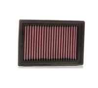 K&N Filtro aria auto 33-2485 - Lavabile e riutilizzabile