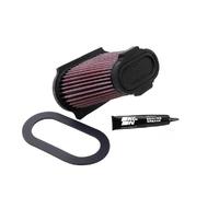 K&N Filters RC-0982 ovale Filtro aria sportivo 70mm Altezza Ø54mm Flangia