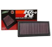 K&N Filtro Aria di ricambio compatibile con Cadillac CT6 2.0 2016- (33-5052)
