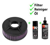 K&n Filtro Aria + Set Pulizia KA-8095 per Kawasaki VN 800 A95-99 B 96-06 C 99-03