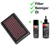 K&n Ricambio Filtro Aria + Set Pulizia BM-1113 per BMW R 1200 Rs LC ABS 2015