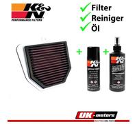 K&N Filtro Aria + Set Pulizia per Yamaha FZ1 1000 RN16 FZ8 800 RN25 MT-09 850