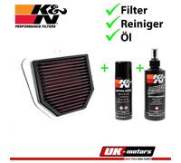 K&N Filtro Aria + Set Pulizia per Yamaha FZ1 1000 RN16 FZ8 800 RN25 MT-09 850