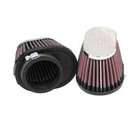 K&N Filtro Aria Universale Ovale/Conico 54mm flangia decentrata, 102mm x 76mm base, 76mm x 51mm top, 70mm altezza (RC-0982) (Set di 2)